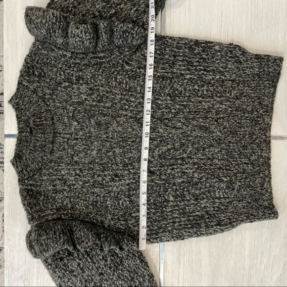 NWT Topshop Charcoal Cable Knit Sweater - Picture 9 of 13